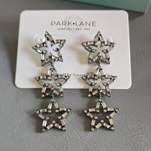 Park Lane Silver Star Cascade Earrings